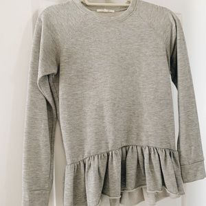 Ruffle sweatshirt